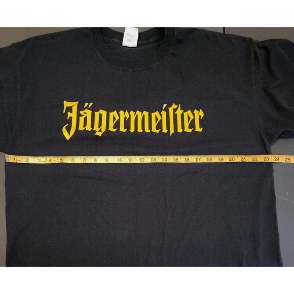 Jägermeister Cotton T-shirt Size XL Black Short Sleeve Crew Neck Liquor Logo - Picture 6 of 7
